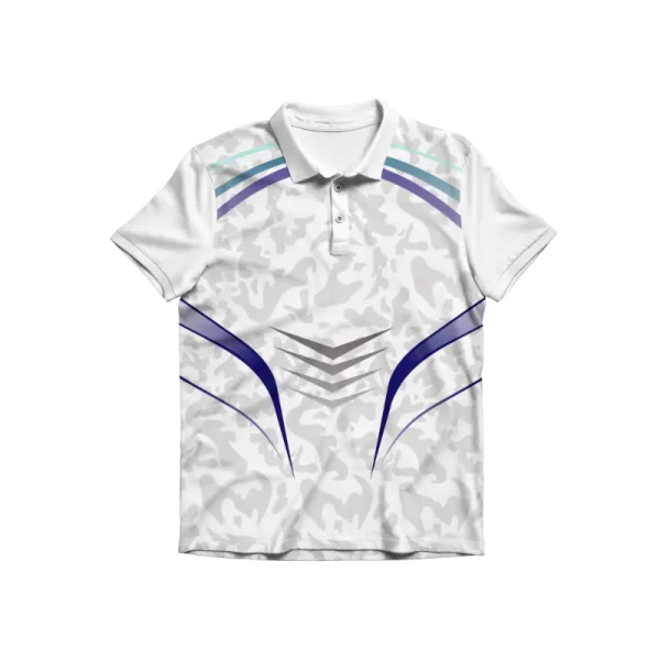 Camo Print Active Cricket Jersey front