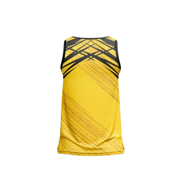 Yellow Point Shoot Sleeveless back