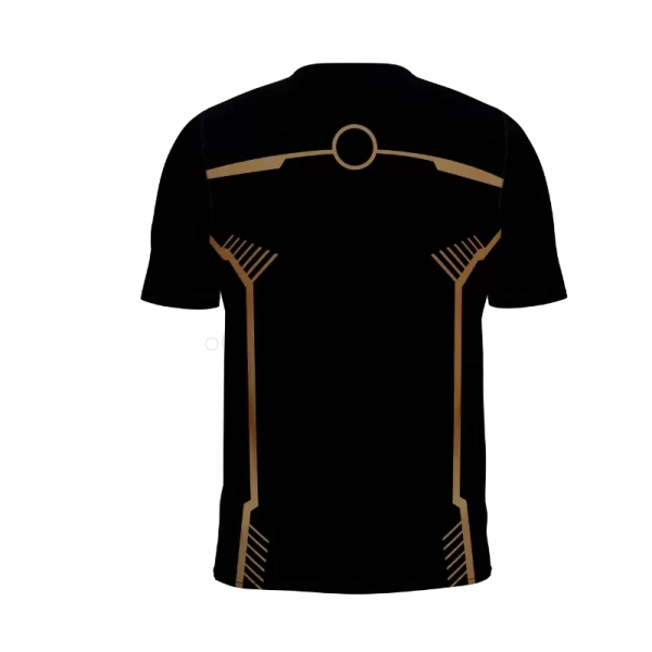 Gold Pro Football Jersey back