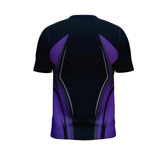 Purple Flamer Pro Football jersey back